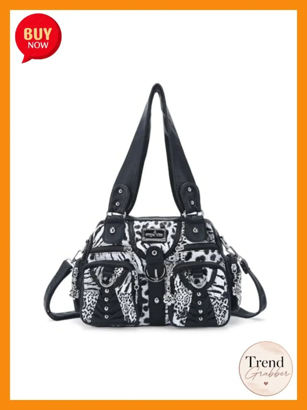 Angel Kiss Hobo Handbag Women Crossbody Shoulder Bag Multipocket Soft Vegan
